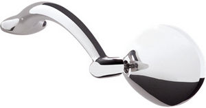 Street Rod Parts » Rear View Mirror, Side Mirrors -Offset Oval Billet  Profile Mirror Kit