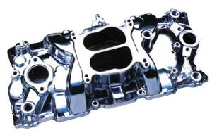 Chevrolet Intake Manifold -Polished Cyclone, Chevy Small Block (Non Egr) Photo Main