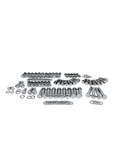 Chevrolet Parts -  Chevrolet Engine Bolt Kit - Chevy Big Block With Headers And Aluminum Valve Covers - Hex Bolts, Polished Stainless With Bowtie