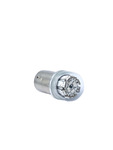  Parts -  Bulb -LED Super Bright Red Bulb 12v Single Contact (Straight Pins)
