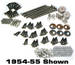 Chevrolet Parts -  Truck Bed Bolt Kit (Bed To Frame) Stainless, Polished Head. 1/2ton