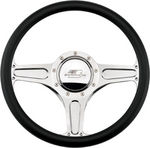  Parts -  Steering Wheel. Half Wrap -14 Inch Billet, Street Lite