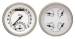  Parts -  Instrument Gauges - Ultimate Speedometer (3-3/8") Speedo Tach Combo With Quad Gauge - Classic White Series With Flat Lens 12v