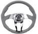  Parts -  Steering Wheel. Flaming River -Cascade Light Grey Leather, 13.8" Diam. With 6 Bolt Mounting Flange