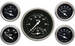  Parts -  Instrument Gauges - Ultimate Speedometer (3-3/8") Speedo Tach Combo With 4 Gauges - Hot Rod Series With Flat Lens 12v