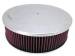  Parts -  Air Cleaner, Polished Aluminum 14" X 4" Round -Flame, Paper Element and Dominator Base