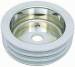 Chevrolet Parts -  Chevrolet Crank Shaft Pulley - Polished Aluminum -Big Block Chevy, Triple Groove (Short Water Pump)