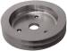 Chevrolet Parts -  Chevrolet Crank Shaft Pulley - Satin Aluminum -Small Block Chevy Double Groove (Short Water Pump)