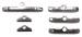 Ford Parts -  Chrome Small Block Ford 260-351w Valve Cover Spreader Bars (Set Of 6)