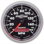  Parts -  Instrument Gauges - Auto Meter Sport Comp II 3-3/8" Speedometer. Electronic Programmable, 0-160 Mph