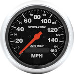  Parts -  Instrument Gauges - Auto Meter Sport Comp Series 3-3/8" 0-160 Mhp Electronic/ Programmable Speedometer