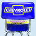  Parts -  Bar Stool With Chevrolet Parts Logo -Swivel With Backrest