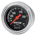  Parts -  Instrument Gauges - Auto Meter Traditional Chrome Series 2-1/16" Temp Gauge. Mechanical 140-280 Deg., Full Sweep