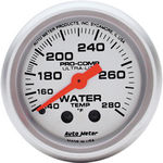  Parts -  Instrument Gauges - Auto Meter Ultra Lite Series 2-1/16" Temp Gauge. Mechanical 140-280 Deg., Full Sweep