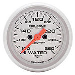  Parts -  Instrument Gauges - Auto Meter Ultra Lite Series 2-1/16" Temp Gauge. Electric 100-260 Deg., Full Sweep