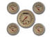  Parts -  Instrument Gauges - Ultimate Speedometer (3-3/8") Speedo Tach Combo With 4 Gauges - Vintage Series With Flat Lens 12v