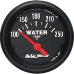  Parts -  Instrument Gauges - Auto Meter Z Series 2-1/16" Temp Gauge. Electric 100-250 Deg., Short Sweep